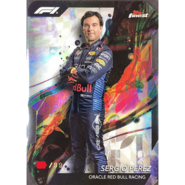 2024 TOPPS FINEST SERGIO PEREZ DIE-CUT 甲骨文紅牛車隊 限量99張 #2
