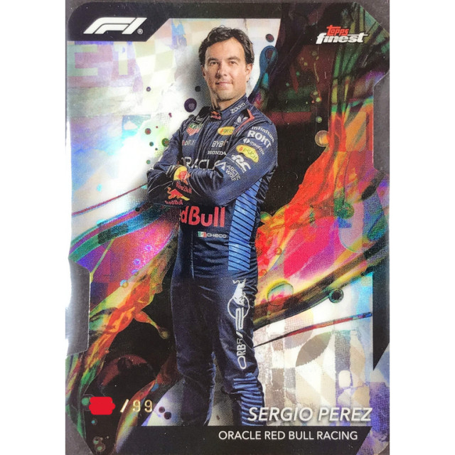 2024 TOPPS FINEST SERGIO PEREZ DIE-CUT 甲骨文紅牛車隊 限量99張 #2