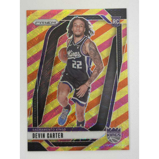 2024-25 PANINI PRIZM DEVIN CARTER RC 三色亮 粉橘黃 國王 球員卡 88張