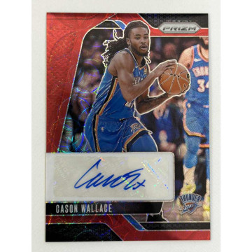 2024-25 PANINI PRIZM NBA CASON WALLACE AUTO 紅圈圈 貼紙簽 雷霆 球員卡