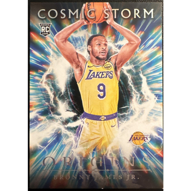 24-25 PANINI ORIGINS BRONNY JAMES COSMIC STORM 起源 湖人 球員卡 RC