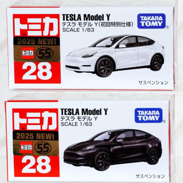 BEETLE TOMICA TESLA MODEL Y 特斯拉 多美卡 一般 初回 2025新車貼 NO.28