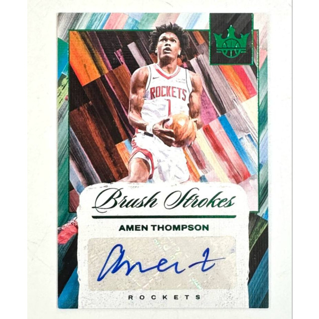 2024-25 PANINI COURT KINGS AMEN THOMPSON 油畫 火箭 貼紙簽 AUTO 球員卡