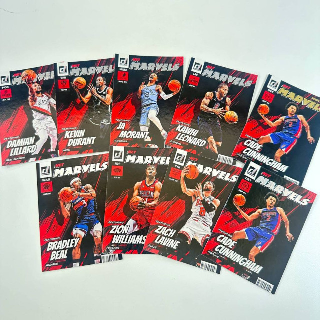 2022-23 PANINI DONRUSS NET MARVELS 全明星 漫畫 球員卡 金字 銀字