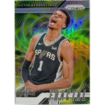 2024-25 PANINI VICTOR WEMBANYAMA PRIZM FRACTAL 斑馬 SILVER 銀亮