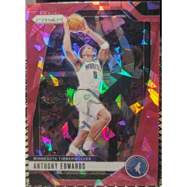 2024-25 PANINI NBA PRIZM ANTHONY EDWARDS 灰狼 蟻人 球員卡 粉 碎冰