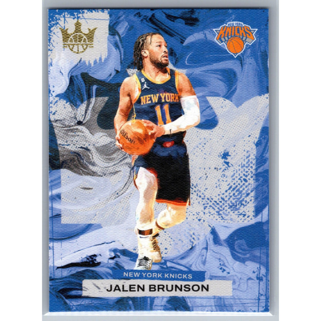 2023-24 PANINI NBA COURT KINGS JALEN BRUNSON 紐約尼克 大頭森 油畫 球員卡