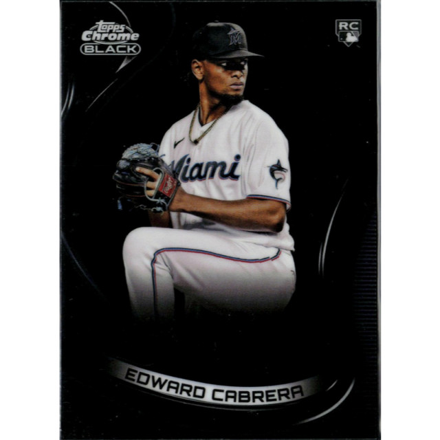 BEETLE 2022 TOPPS CHROME BLACK #54 EDWARD CABRERA RC 邁阿密馬林魚