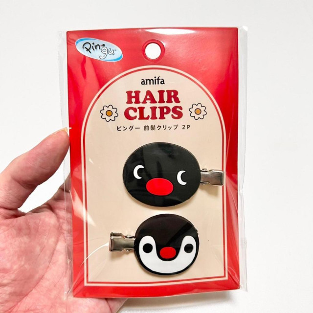 BEETLE 日本正版 AMIFA PINGU 企鵝家族 夾子 髮夾 兩入一組 PINGA HAIR CLIPS