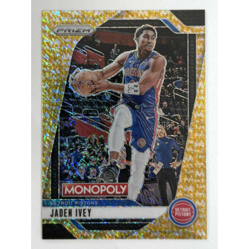 2024-25 PANINI PRIZM MONOPOLY JADEN IVEY GOLD SHIMMER 活塞 球員卡