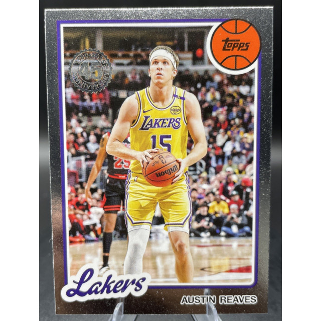 TOPPS 2025-26 NBA 1980-81 AUSTIN REAVES 湖人 AR 45周年 復古 球員卡