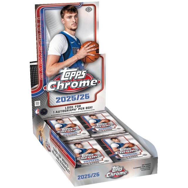 整盒販售 2025-26 TOPPS CHROME BASKETBALL HOBBY BOX 籃球卡 NBA 球員卡