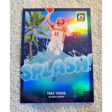 2024-25 DONRUSS OPTIC TRAE YOUNG SPLASH PURPLE HOLO HAWKS 紫亮