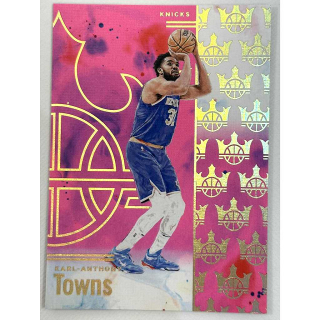2024-25 PANINI COURT KINGS KARL-ANTHONY TOWNS 油畫 尼克 粉 球員卡 唐斯