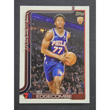 2025-26 TOPPS 籃球 NBA  VJ EDGECOMBE 正 BASE 費城76人 新人 RC 新人王