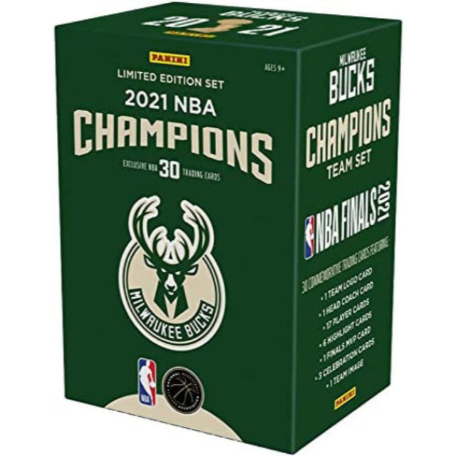 整盒販售 2021 PANINI 密爾瓦基公鹿 BUCKS  冠軍 卡盒  BOX 籃球卡 NBA 字母哥