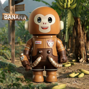 確認款 BEETLE MOLLY 好猴蜜 猴子 泡泡瑪特 EMOJI 表情符號 POPMART MEGA 盒抽 100%