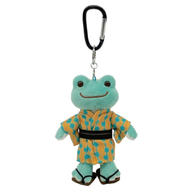 BEETLE 微笑青蛙 浴衣 PICKLES FROG 包包吊飾 掛飾 絨毛 娃娃 日本正版 日本正版