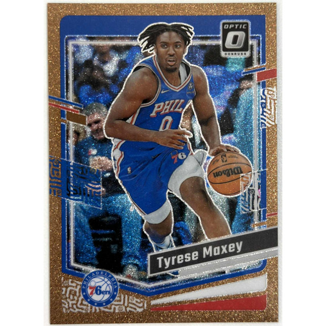 2023-24 PANINI NBA DONRUSS OPTIC TYRESE MAXEY 亮粉橘 76人 球員卡 限量