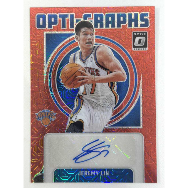 2024-25 PANINI DONRUSS OPTIC 林書豪 JEREMY LIN AUTO 貼紙簽 尼克 球員卡