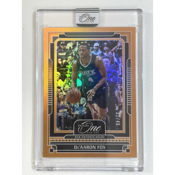2024-25 PANINI NBA ONE AND ONE DE'AARON FOX 馬刺 球員卡 橘 限量49張