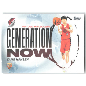 2025-26 TOPPS NBA 波特蘭拓荒者 RC GENERATION NOW YANG HANSEN 楊翰森