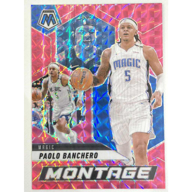 2024-25 PANINI MOSAIC PAOLO BANCHERO 班切羅 魔術 球員卡 MONTAGE 粉 限量