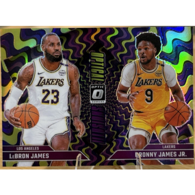 PANINI NBA DONRUSS OPTIC LEBRON JAMES BRONNY 雙人球員卡 父子同框