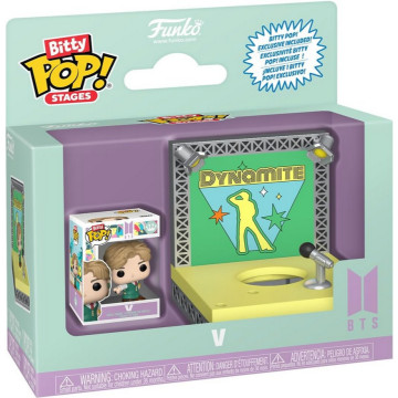 BEETLE FUNKO BITTY POP BTS V 金泰亨 防彈少年團 迷你公仔 舞台場景組 DYNAMITE