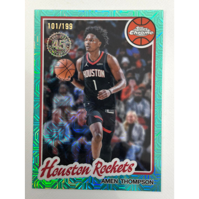 2025-26 TOPPS CHROME NBA AMEN THOMPSON MOJO 休士頓火箭 #TC-AT 限量