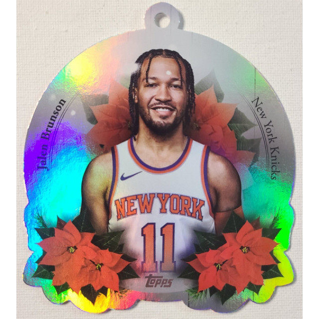 2025-26 TOPPS HOLIDAY JALEN BRUNSON ORNAMENT 聖誕球 NBA 尼克 球員卡