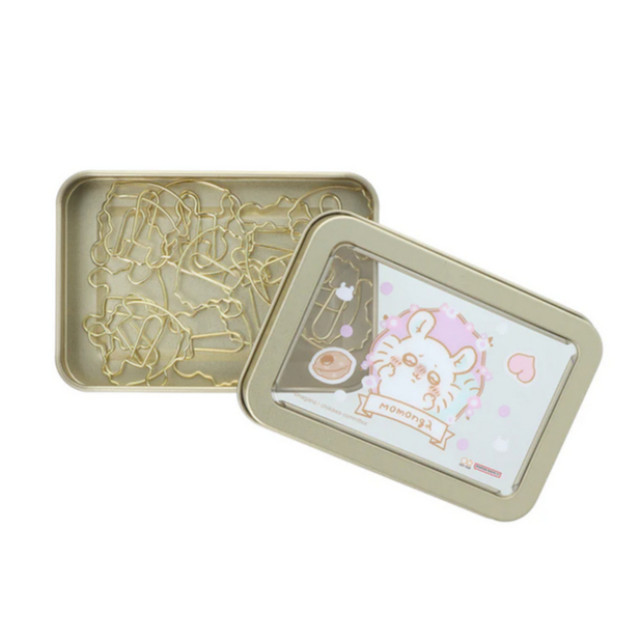 BEETLE CHIIKAWA 吉伊卡哇 小桃 小桃鼠 飛鼠 鐵盒造型迴紋針 15枚 日本正版 文件夾 文具