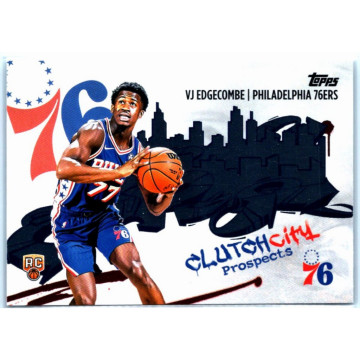 2025-26 TOPPS VJ EDGECOMBE RC CLUTCH CITY NBA 費城76人 新人 CC-3