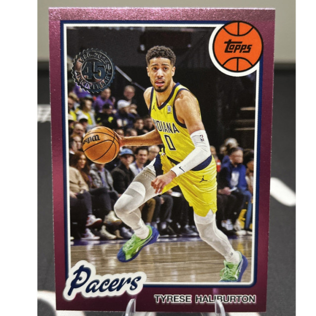 2025-26 NBA TOPPS TYRESE HALIBURTON 45周年 粉亮 PACERS 溜馬 哈利伯頓