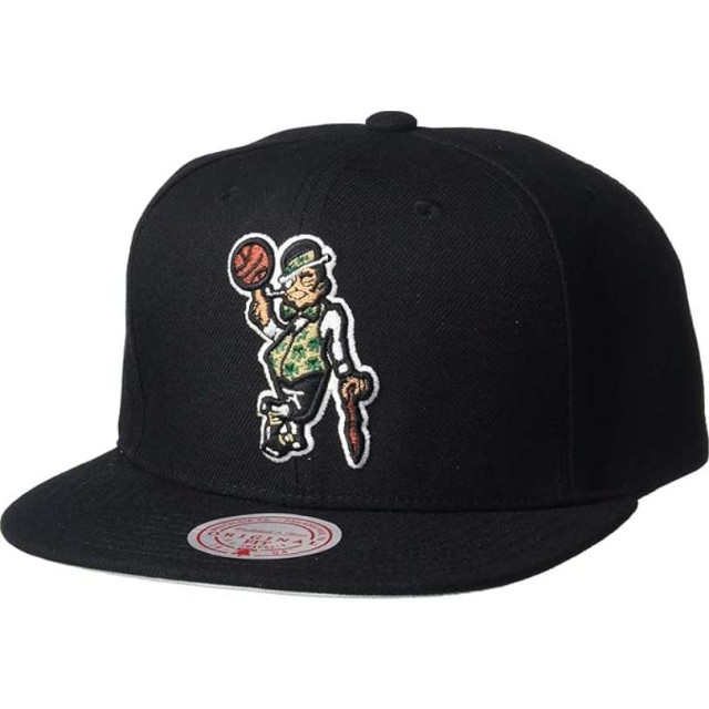 BEETLE MITCHELL&NESS NBA 波士頓 塞爾提克 CELTICS 全黑 SNAPBACK 後扣棒球帽