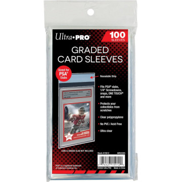 ULTRA PRO PSA鑑定卡自黏袋 100入 球員卡 透明 棒球卡 籃球卡 保護 防刮 防塵 GRADED