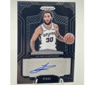 2024-25 PANINI PRIZM JULIAN CHAMPAGNIE 親簽 球員卡 香檳 馬刺核心